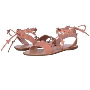 Loeffler Randall heart leather sandals